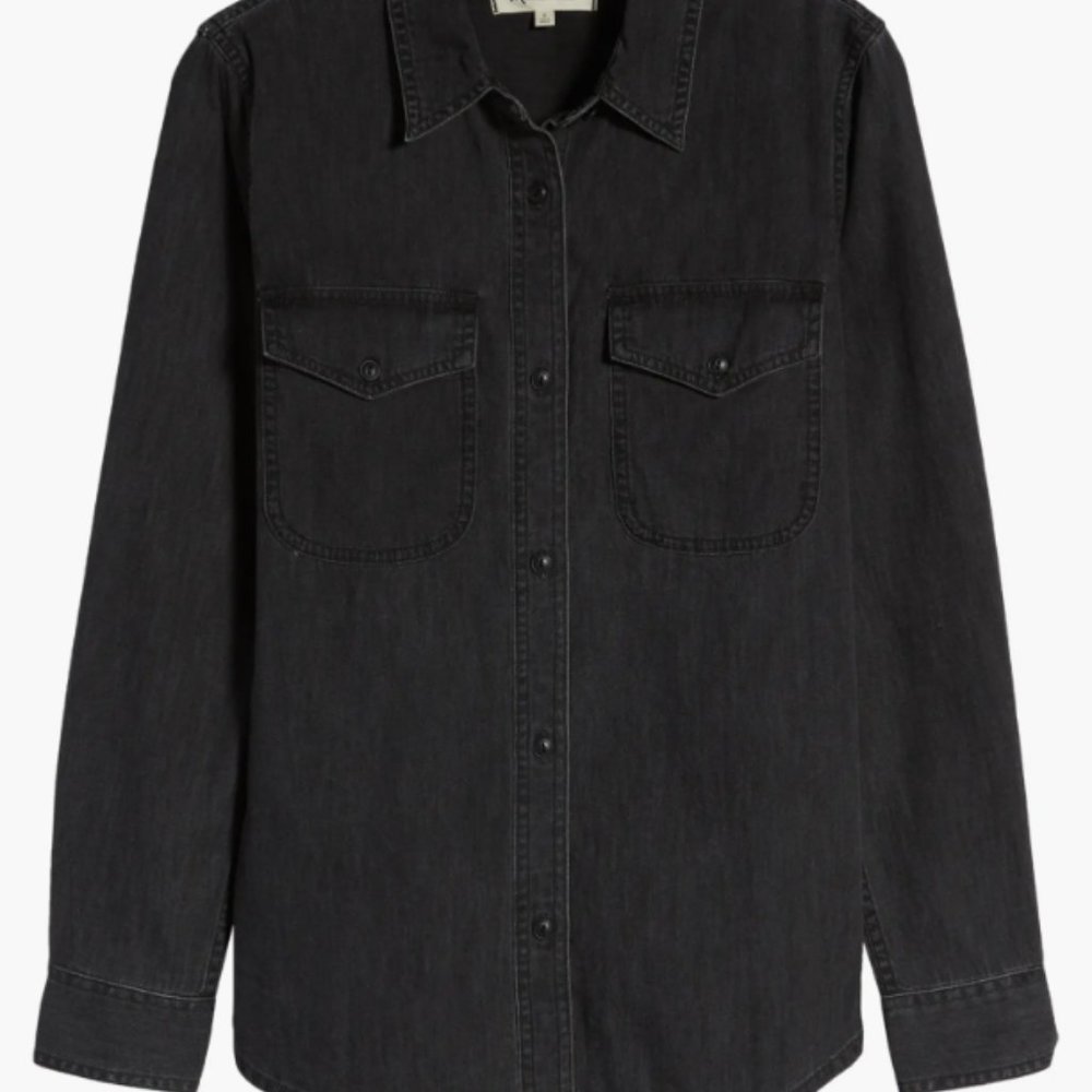 Madewell Denim Button Up (lunar wash) – S